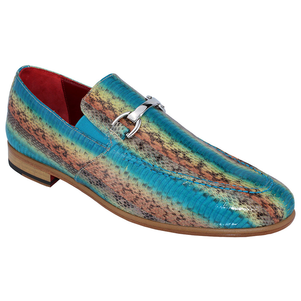 Fennix Ian Eel Shoes Turquoise Multi
