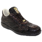 Fennix Jack Hornback & Calfskin Sneakers Chocolate
