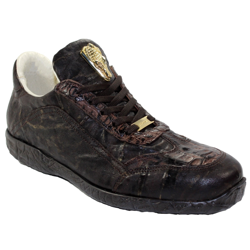 Fennix Jack Hornback & Calfskin Sneakers Chocolate