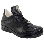 Fennix Jake Alligator & Calfskin Sneakers Black