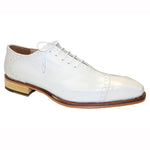 Fennix James Alligator & Calfskin Shoes White