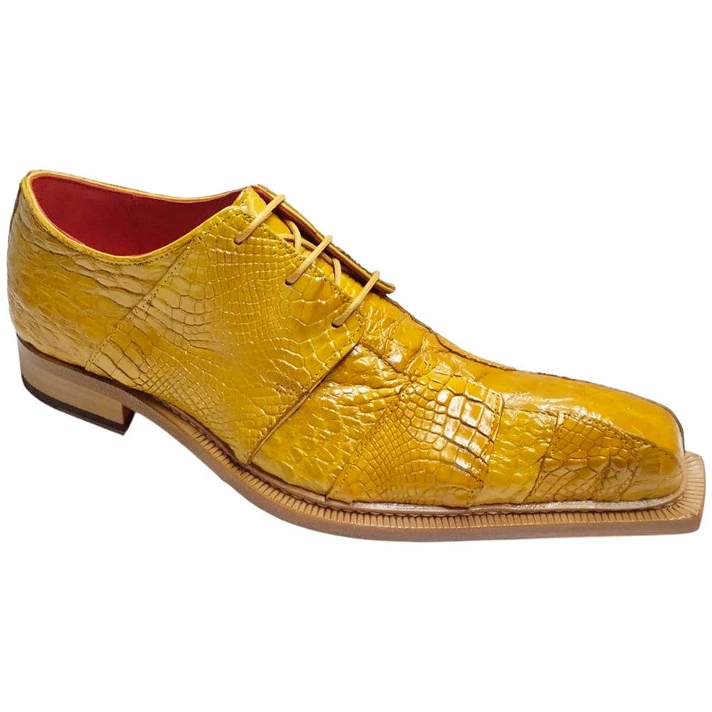 Fennix Kingston Genuine Alligator Shoes Yellow