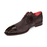Fennix Landon Genuine Alligator/ Suede Shoes Brown