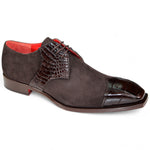 Fennix Landon Genuine Alligator/ Suede Shoes Brown