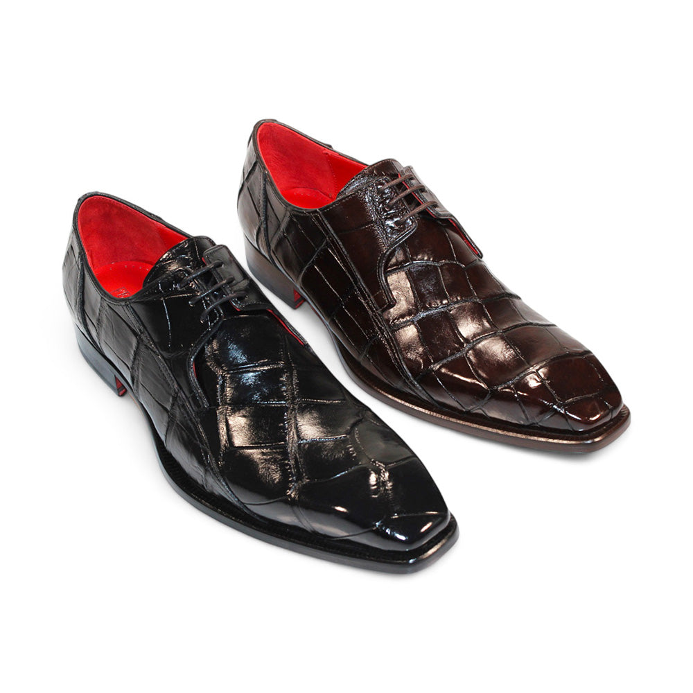 Fennix Logan Alligator Shoes Black