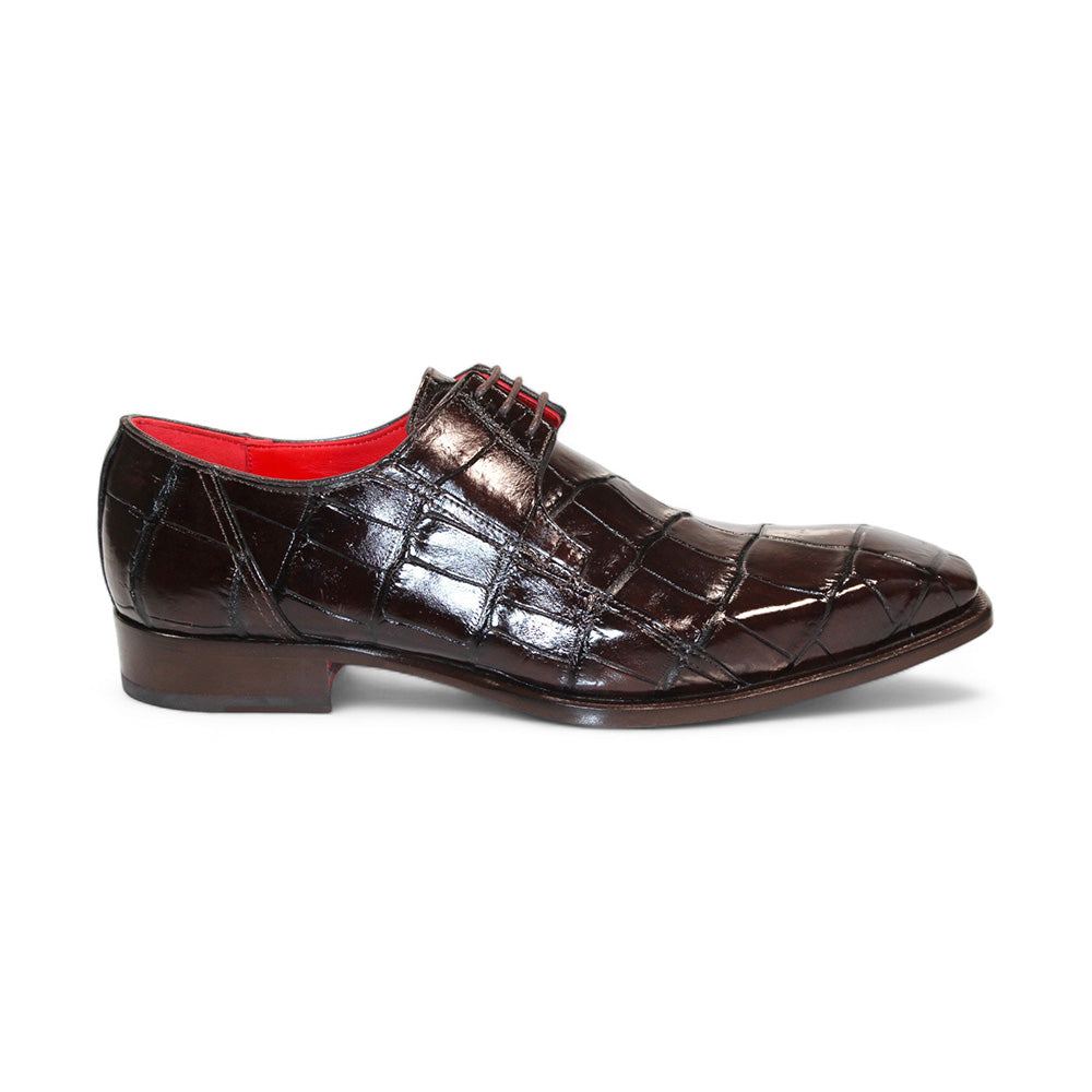 Fennix Logan Alligator Shoes Chocolate