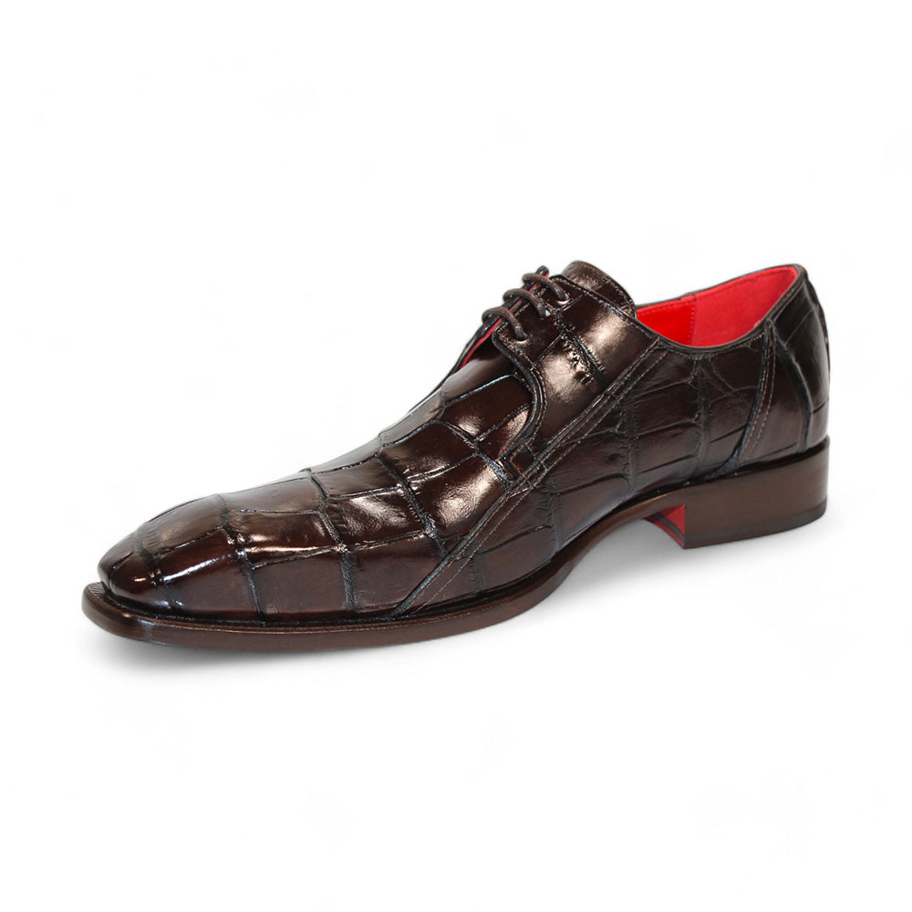 Fennix Logan Alligator Shoes Chocolate
