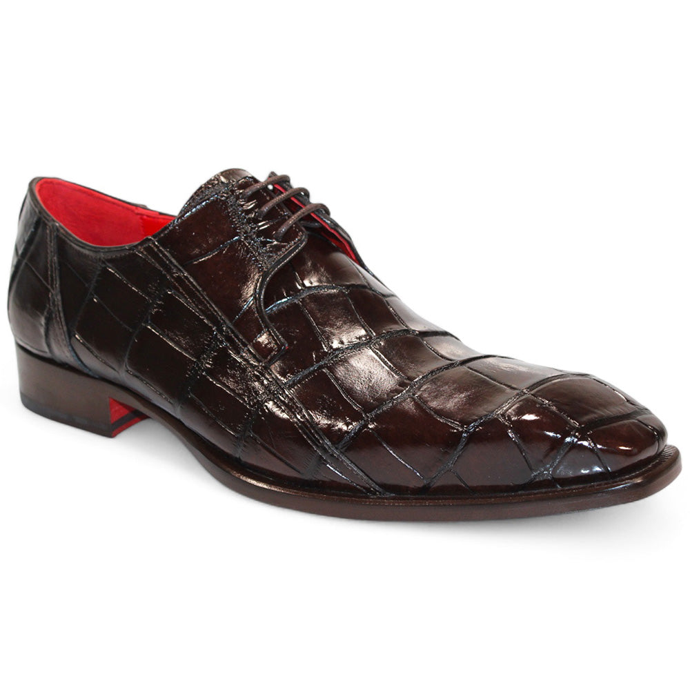 Fennix Logan Alligator Shoes Chocolate