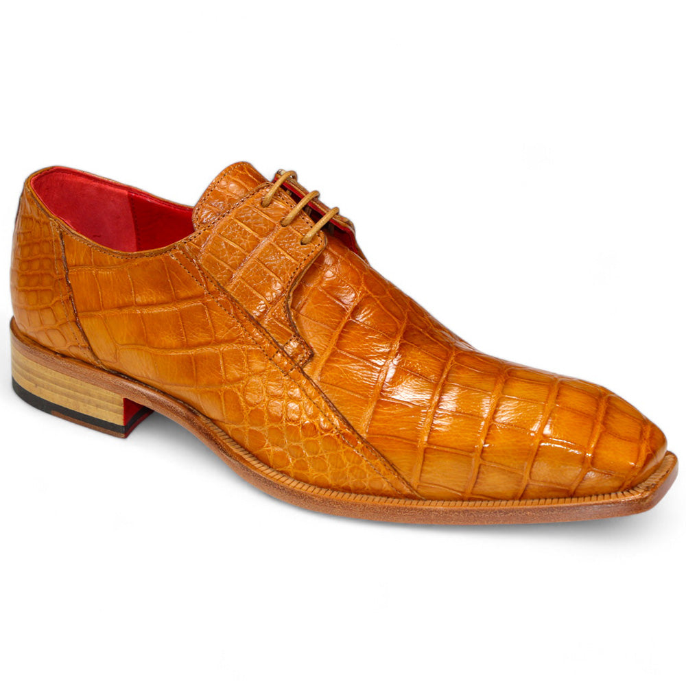 Fennix Logan Genuine Alligator Shoes Cognac
