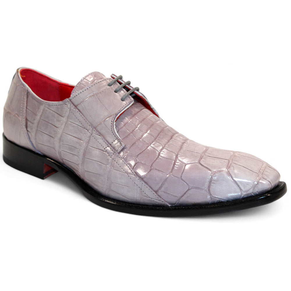 Fennix Logan Genuine Alligator Shoes Grey