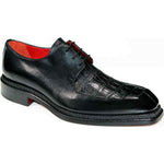 Fennix Marcus Genuine Alligator/ Leather Shoes Black