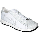 Fennix Mason Alligator & Calf Sneakers White