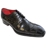 Fennix Miles Alligator Derby Shoes Black
