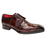 Fennix Miles Alligator Derby Shoes Chocolate