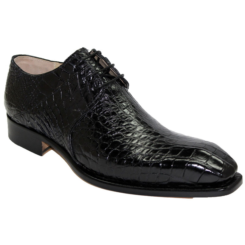 Fennix Oliver Alligator Shoes Black