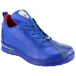 Fennix Roman Genuine Alligator / Calfskin Sneakers Royal