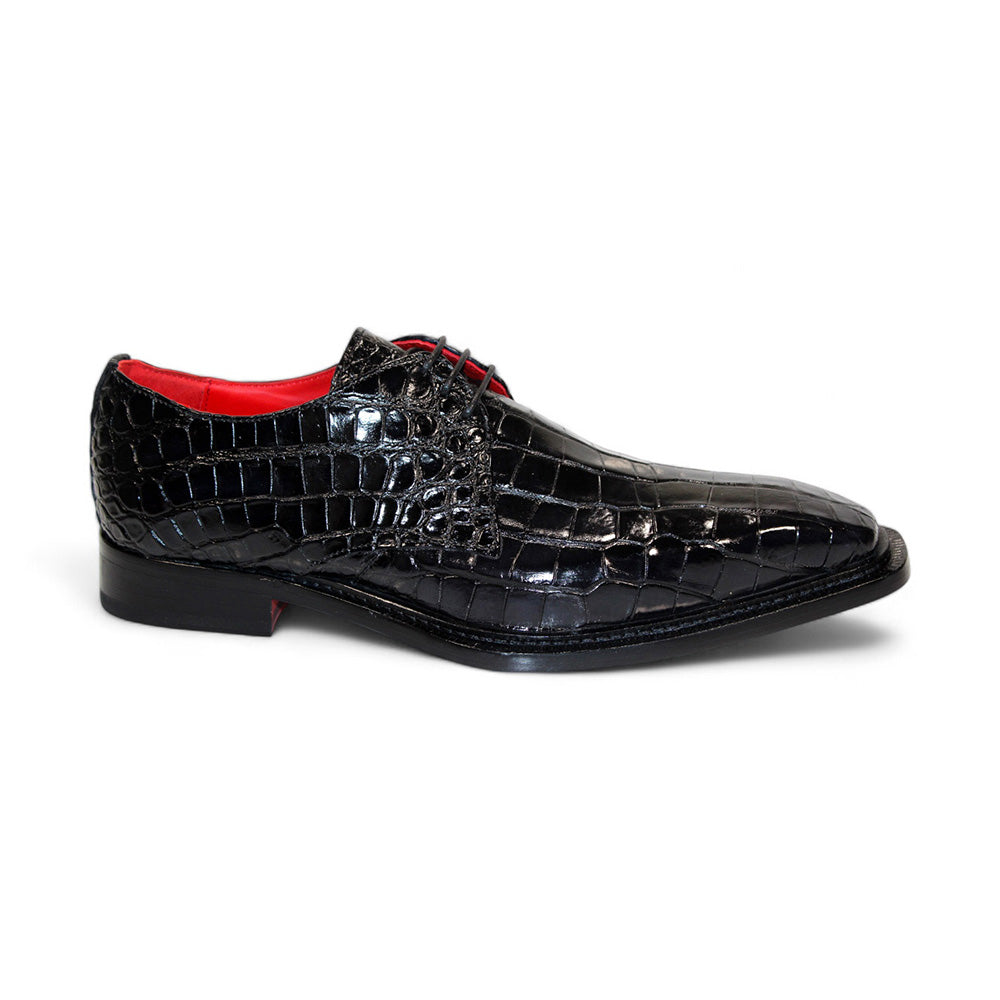 Fennix Rowan Genuine Alligator Shoes Black