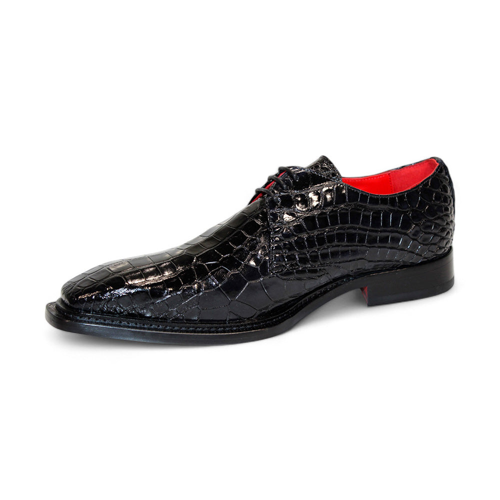 Fennix Rowan Genuine Alligator Shoes Black