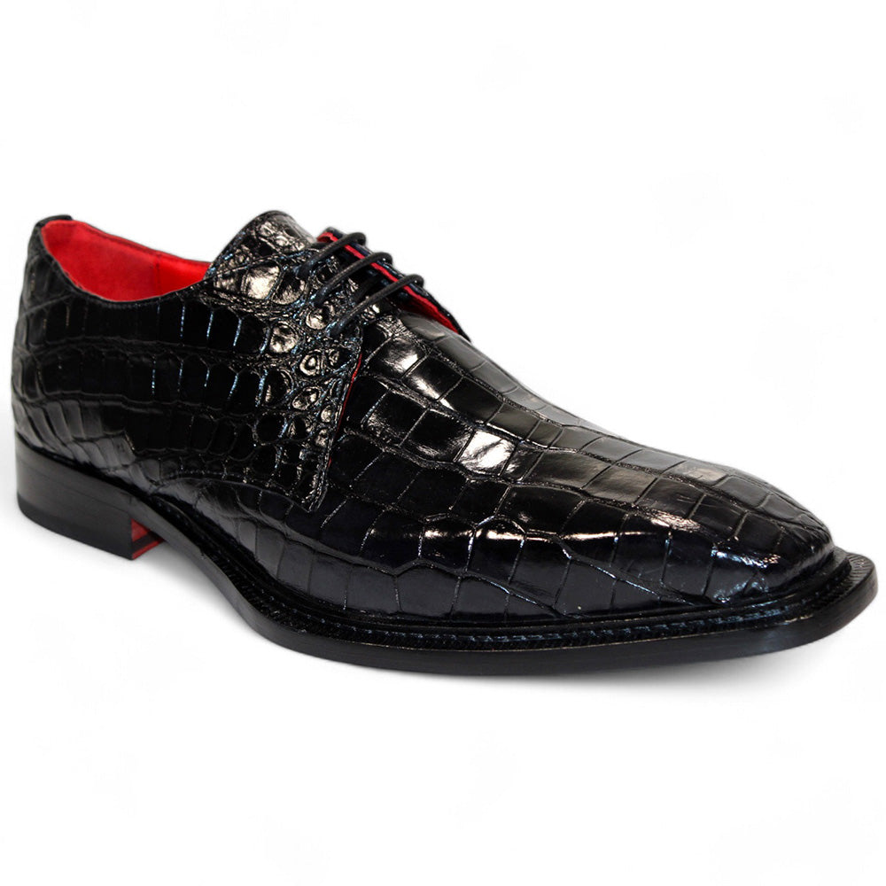 Fennix Rowan Genuine Alligator Shoes Black