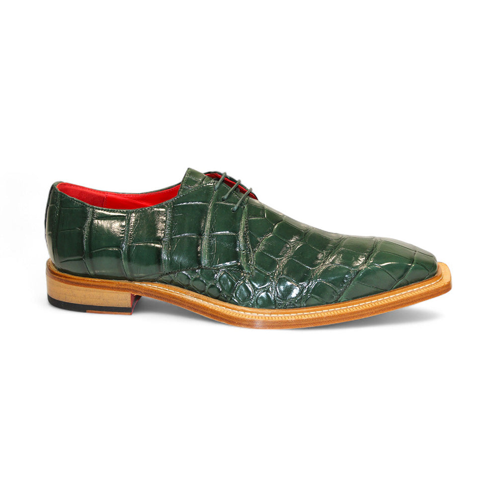 Fennix Rowan Genuine Alligator Shoes Green
