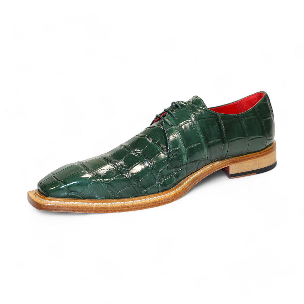 Fennix Rowan Genuine Alligator Shoes Green
