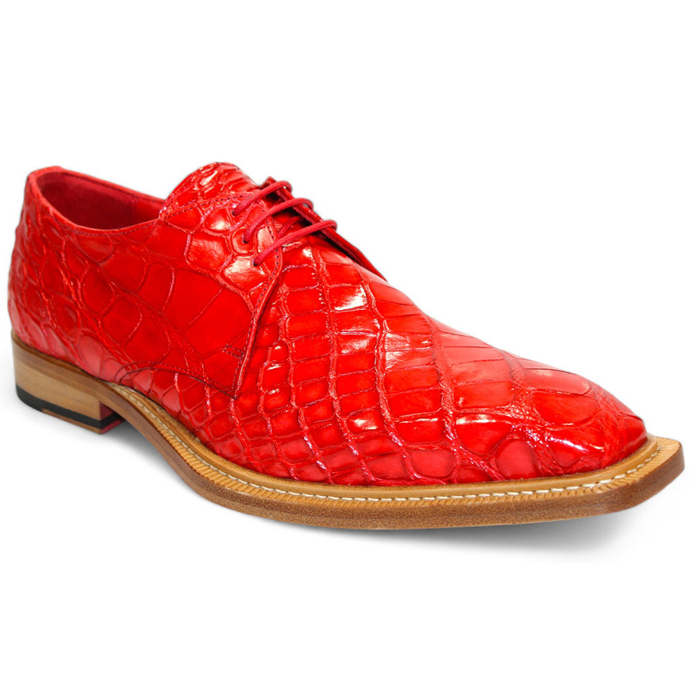 Fennix Rowan Genuine Alligator Shoes Red