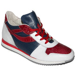 Fennix Noah Alligator & Calf Sneakers Red / White / Navy