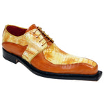Fennix Theo Alligator & Calfskin Shoes Cognac Combo