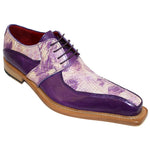 Fennix Theo Alligator & Calfskin Shoes Lavender Combo