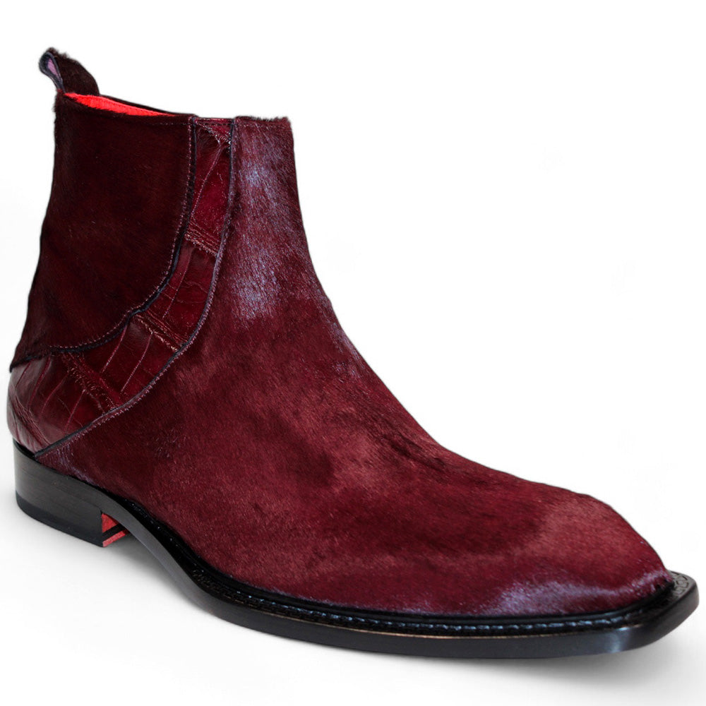Fennix Trent Pony/Alligator Shoes Burgundy