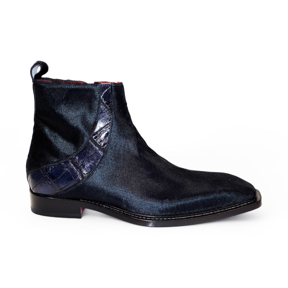 Fennix Trent Pony/Alligator Shoes Navy