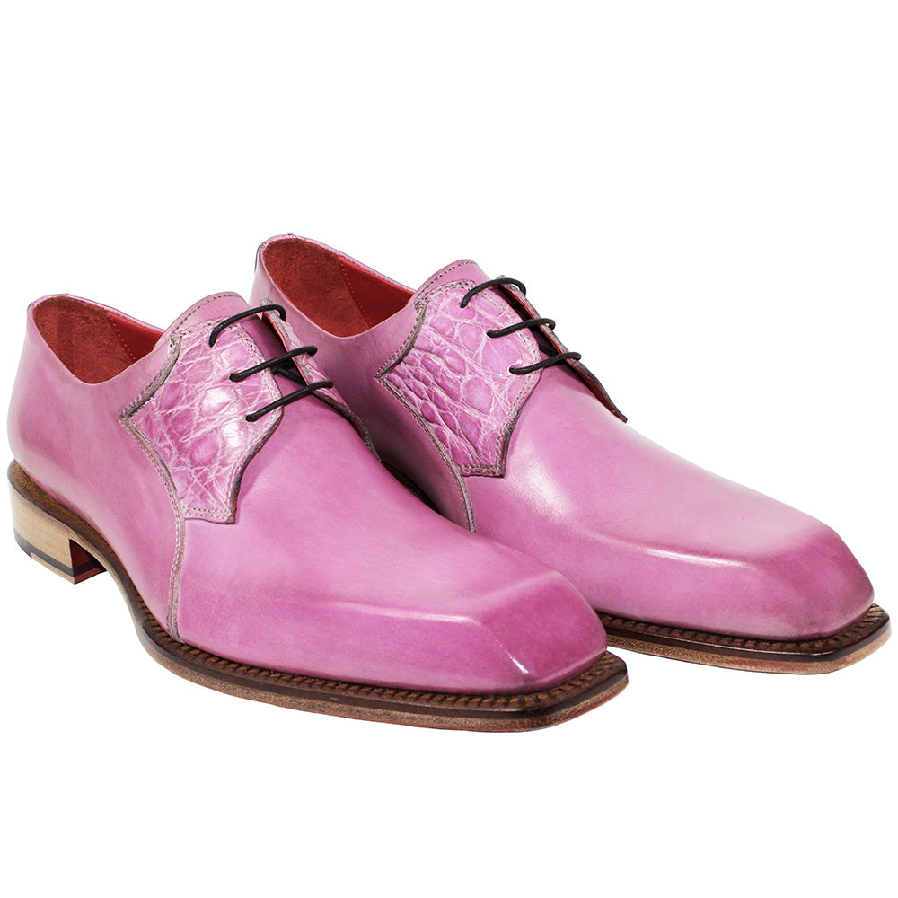 Fennix Tristan Calfskin / Genuine Alligator Shoes Pink