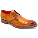 Fennix Tyler Calfskin & Alligator Medallion Toe Cognac
