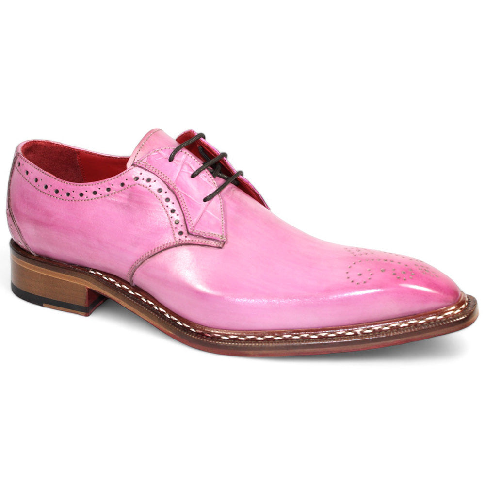 Fennix Tyler Calfskin & Alligator Medallion Toe Pink
