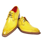 Fennix Tyler Calfskin / Genuine Alligator Shoes Yellow