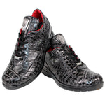 Fennix Xander Genuine Crocodile Sneakers Black / Grey