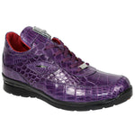 Fennix Xander Genuine Crocodile Sneakers Purple