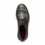 View product image 5: Marco Di Milano Ferrara Caiman Crocodile Derby Dark Green