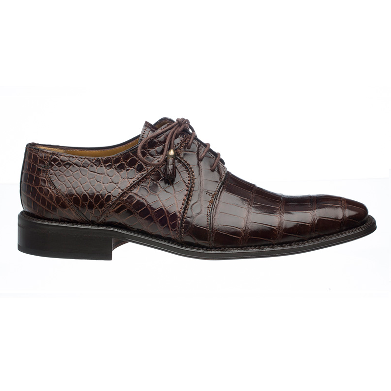 Ferrini 205 / 528 Alligator Derby Shoes Chocolate