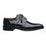 Ferrini 205 / 528 Alligator Derby Shoes Navy