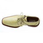 Ferrini 205 / 528 Alligator Derby Shoes Peridot