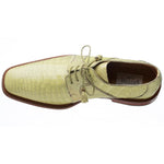 Ferrini 205 Belly Alligator Plain Toe Shoes Peridot