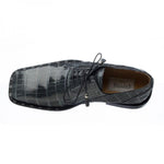 Ferrini 208 Alligator Square Toe Shoes Gray
