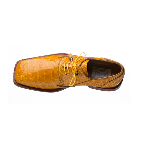 Ferrini 208 Alligator Square Toe Shoes Tournasol