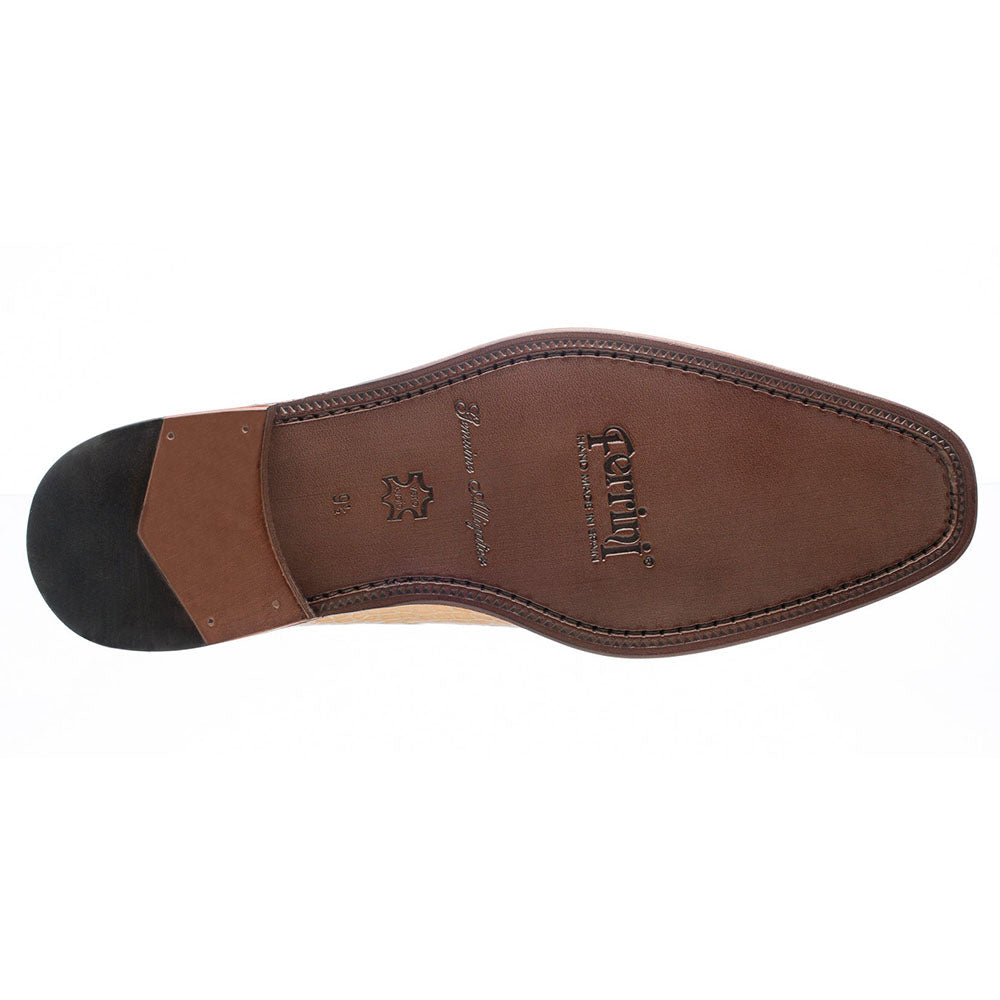 Ferrini 216 Belly Alligator Cap Toe Shoes Dune