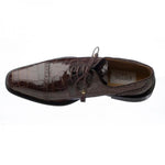 Ferrini 216M Alligator Cap Toe Shoes Chocolate