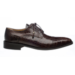 Ferrini 216M Alligator Cap Toe Shoes Chocolate