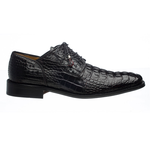 Ferrini 226 Hornback Alligator Derby Shoes Black Cherry