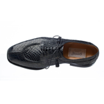 Ferrini 3520 Alligator Split Toe Shoes Navy