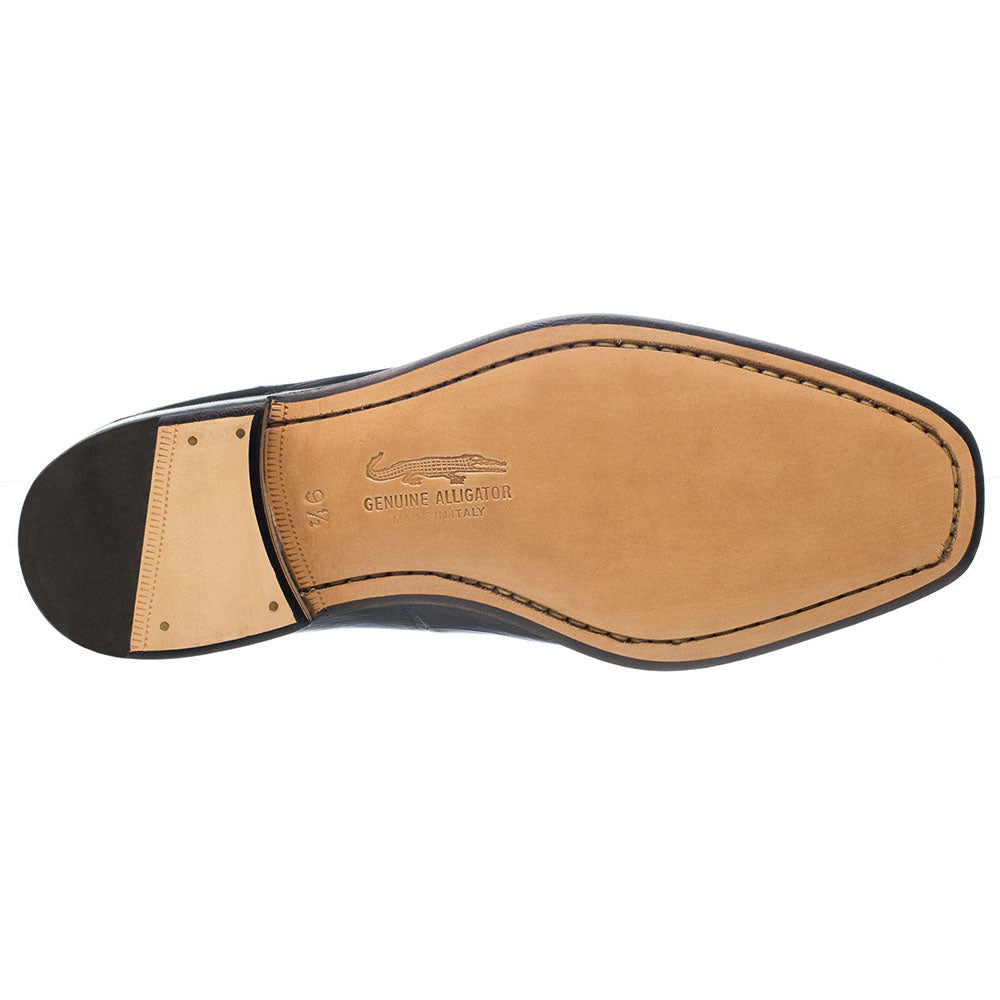 Ferrini 3520 Belly Alligator Split Toe Shoes Black